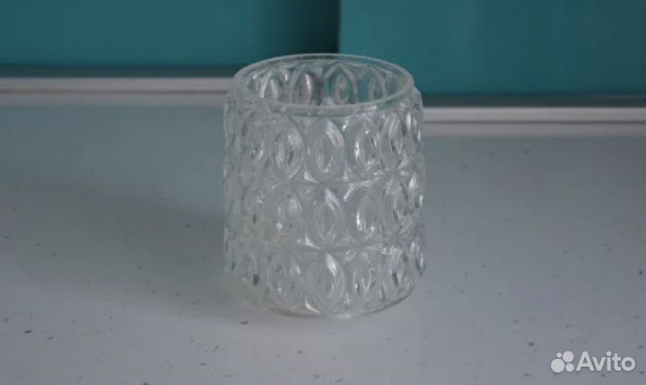 Плафон стекло хрусталь СССР раритет для люстры