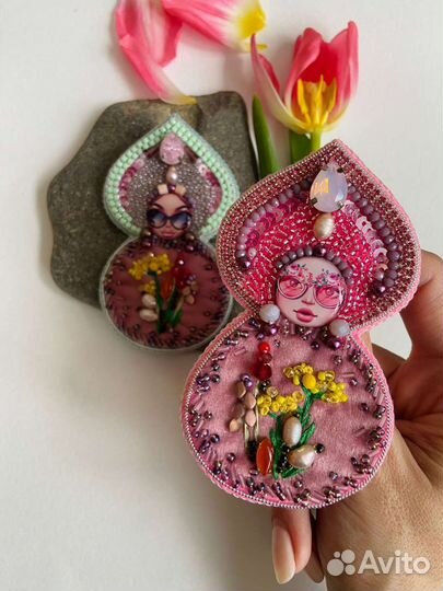 Брошь ручной работы