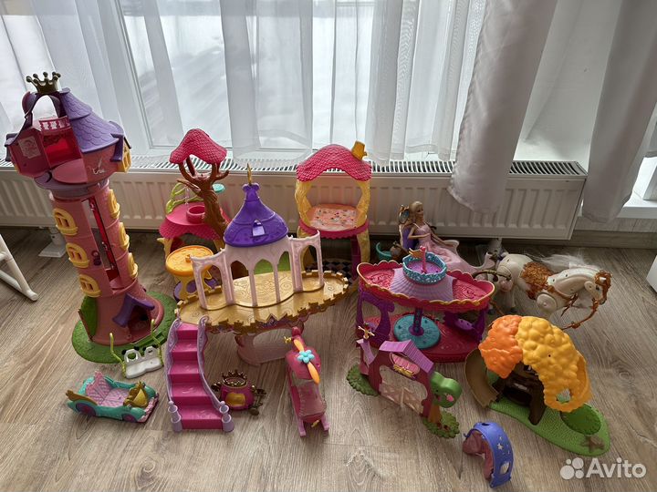My little pony замок + карета барби