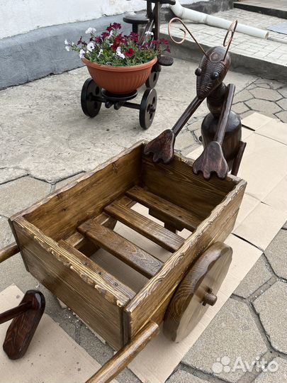 Фигуры садовые из дерева