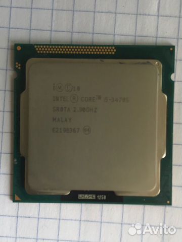 Процессор Intel core i5 3470s 2.9GHz