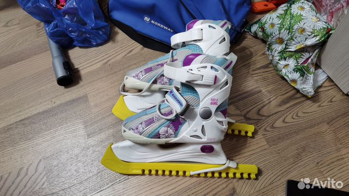 Коньки детские раздвижные Nordway, почти новые