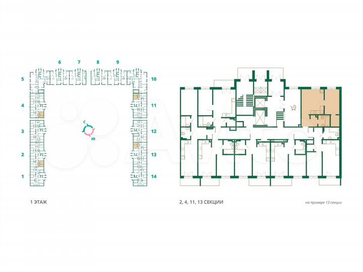 1-к. квартира, 38,1 м², 1/12 эт.
