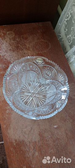 Хрустальная ваза Чехословакия