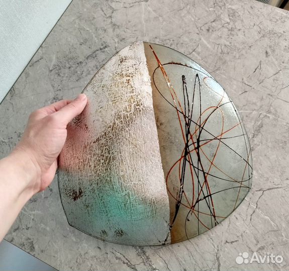 Блюдо стеклянное