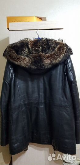 Мужская кожаная дублёнка. Турция