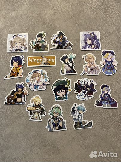 Наклейки с игры Genshin Impact