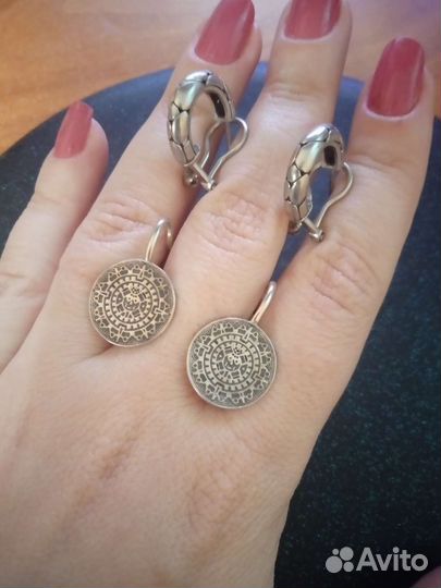 Серебряные серьги