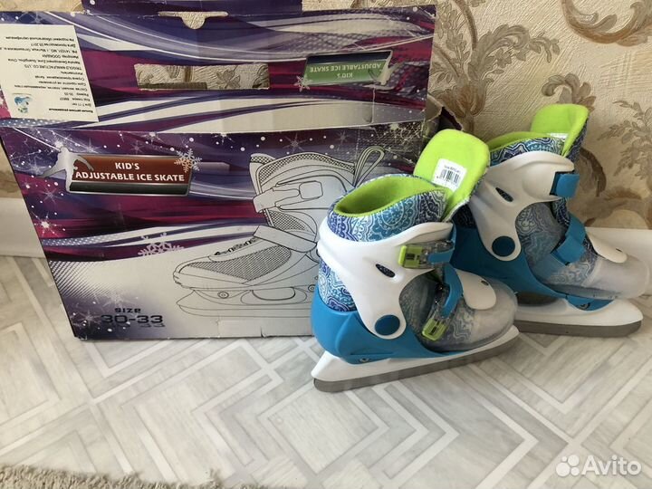 Коньки детские раздвижные 30-й по 33-й