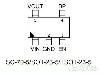 Микросхема RT9193-25PB 2.5V SOT23-5