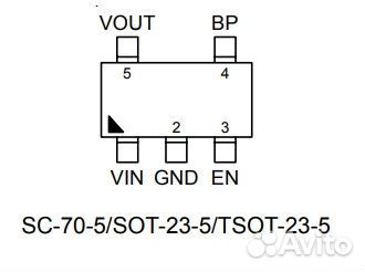 Микросхема RT9193-25PB 2.5V SOT23-5