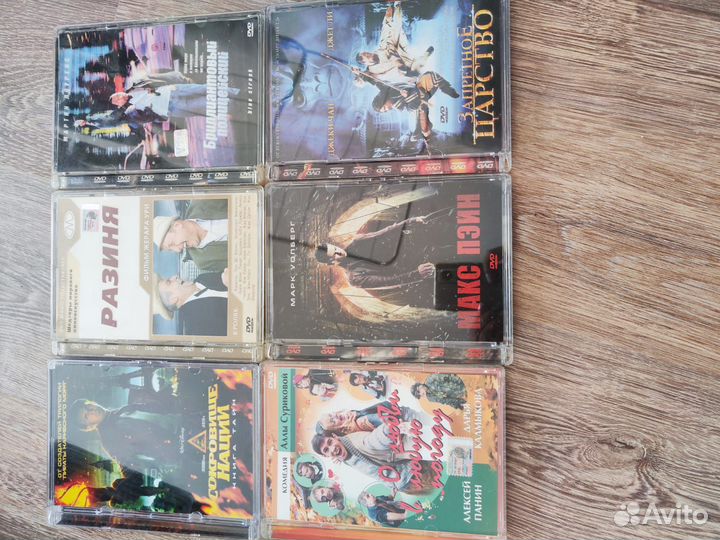 DVD коллекция фильмов и сериалов, лицензия-стекло