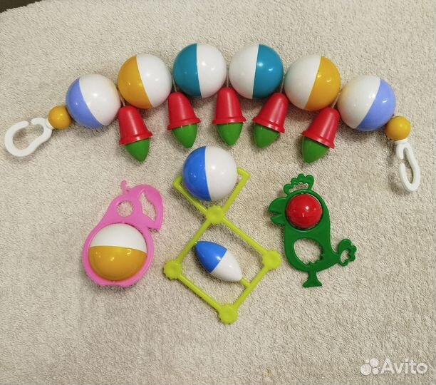 Игрушки погремушки пакетом