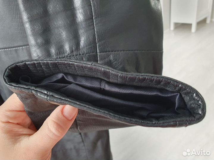 Удлинённая кожаная куртка proximo (р.50-52, L-XL)