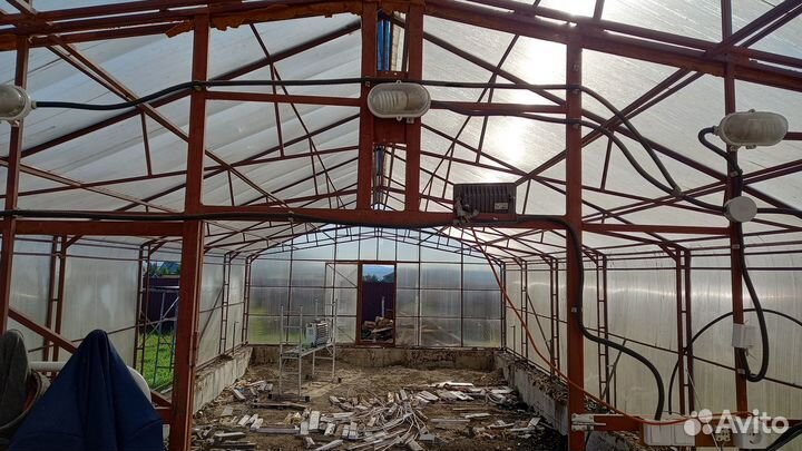 Металлический каркас зимней теплицы