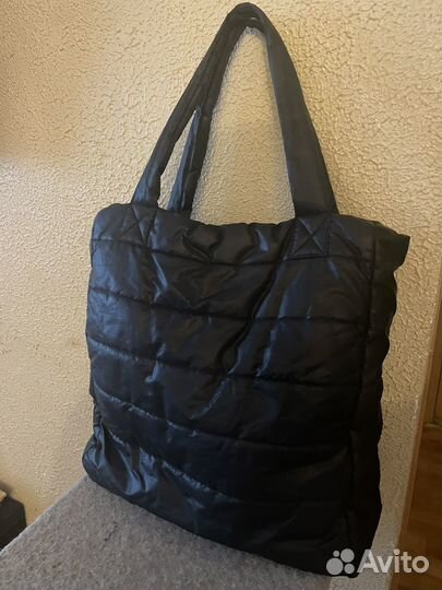 Сумка стеганая шопер