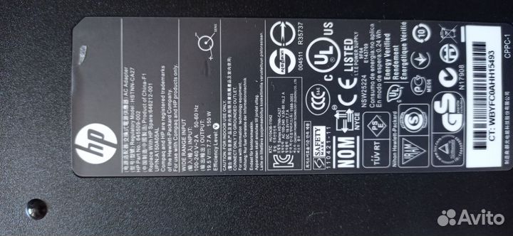 Блок питания для ноутбука hp 19.5v