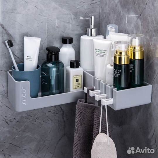 Полочка для ванной, для кухни, дачи без сверления