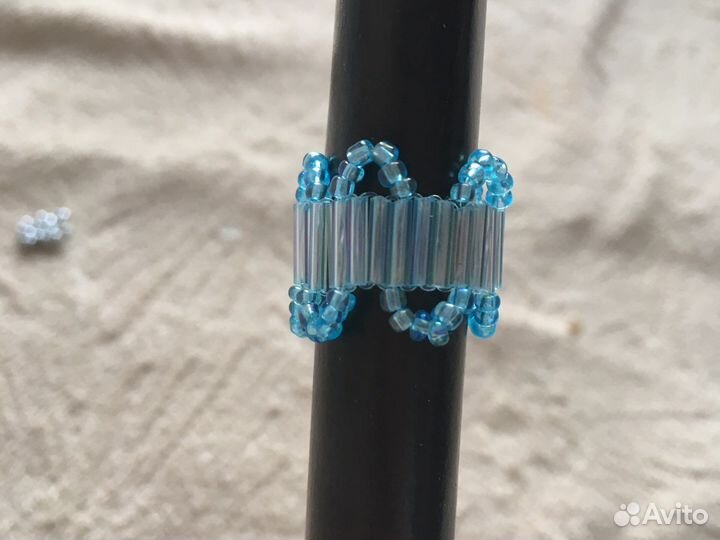 Колечко из стекляруса