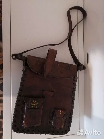 Сумка натуральная кожа винтаж
