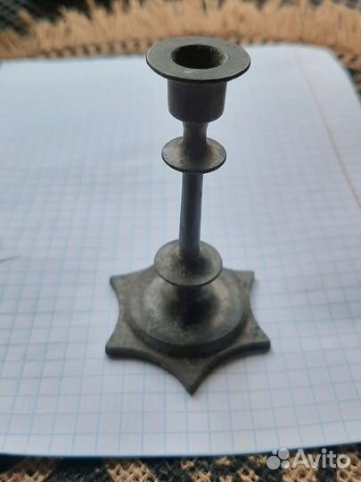 Подсвечник для церковной свечи старинный