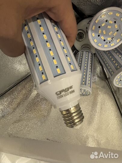 Софтбокс 50х70 см, усиленный штатив, LED кукуруза