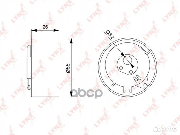 Ролик натяжной ремня грм PB1240 lynxauto