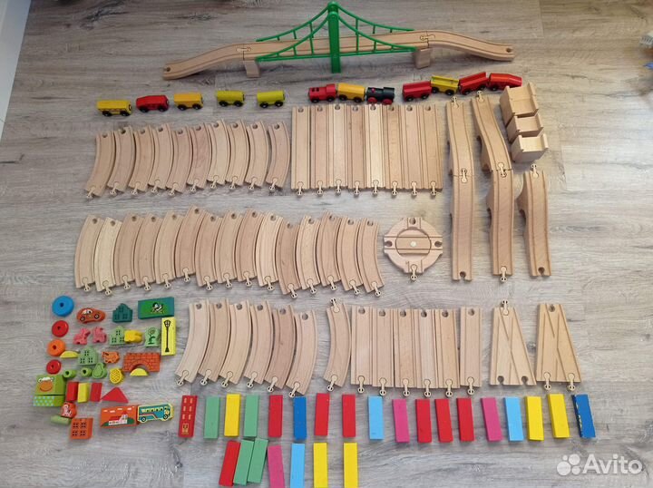 Деревянная железная дорога IKEA икеа