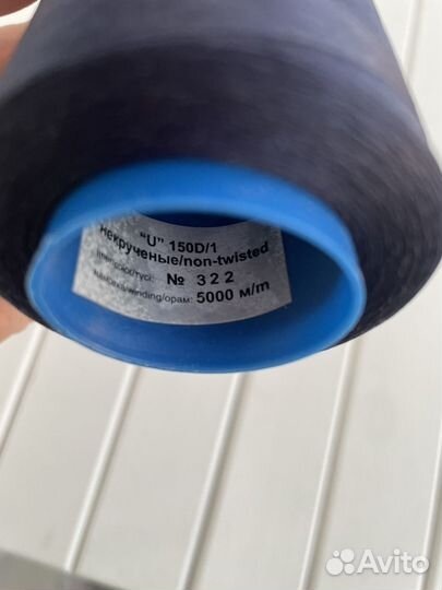 Нитки швейные синие