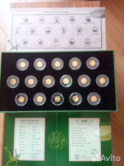 Набор монет футбол Евро-2008
