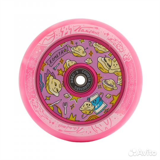 Колесо для самоката d110мм Комета Пельмешки Бело-р