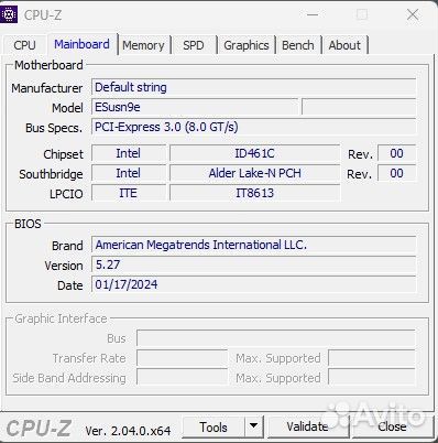 Мини пк esus Intel N100 16\240 GB