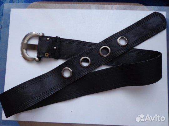 Ремень кольцевой женский, кожа Редактировать