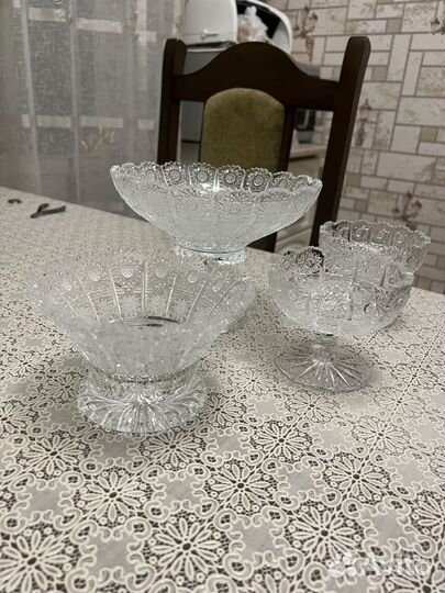 Ваза для фруктов богемия