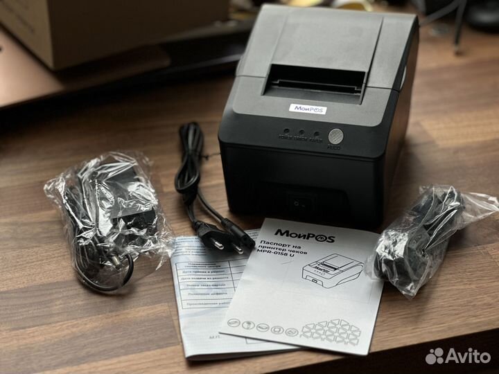 Притер чеков термопринтер для печати чеков черный