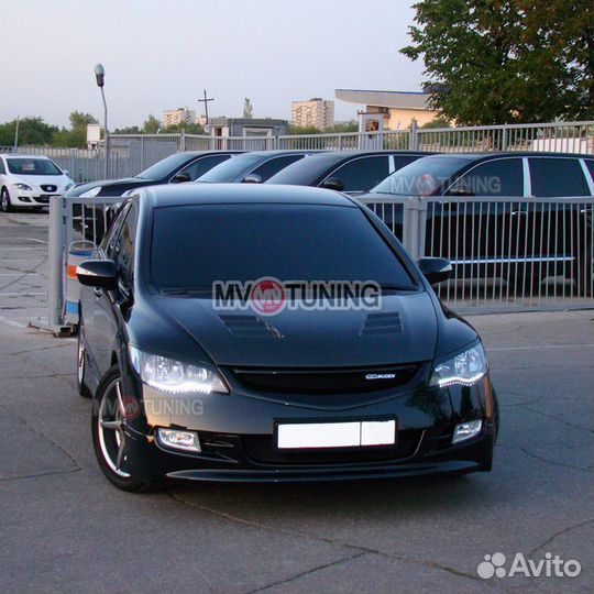 Юбка бампера Mugen на Honda Civic 4D дорест