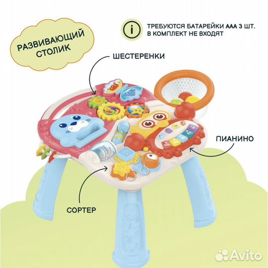 Развивающие ходунки, каталка 4в1 новые