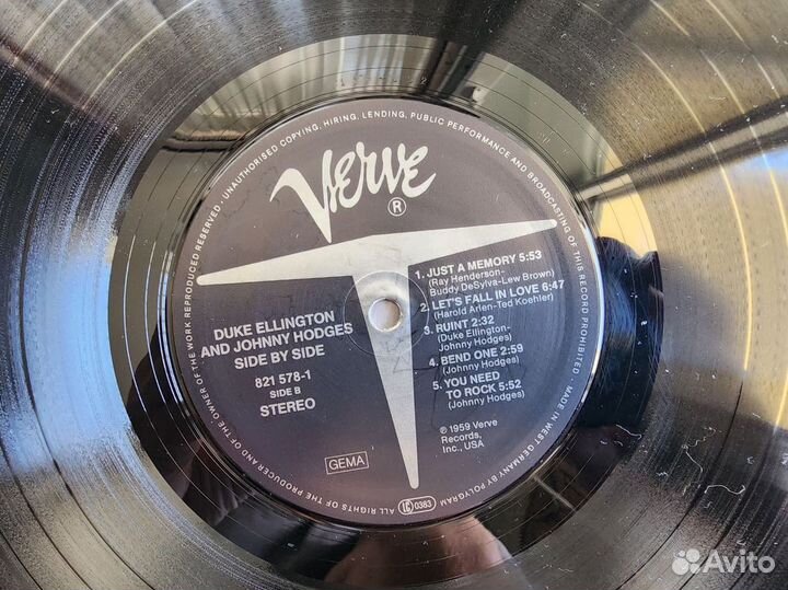 Duke Ellington and Johny Hoges-Side by Side LP