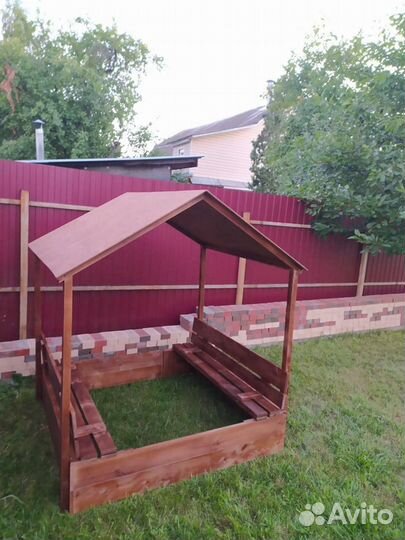 Песочница детская с крышей