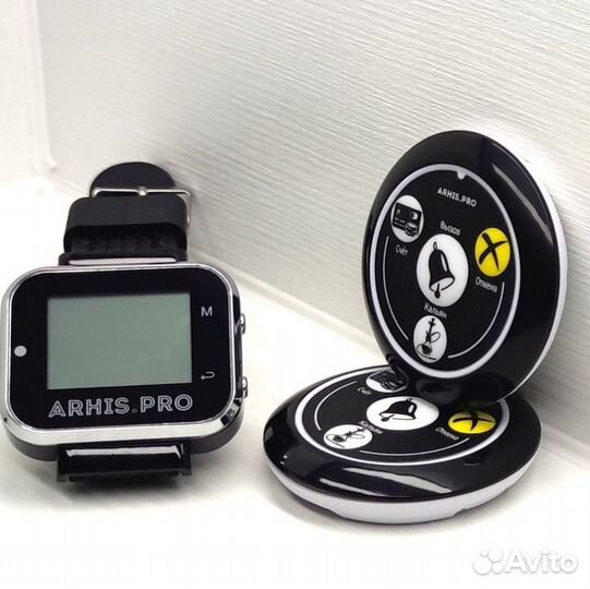 Кнопка вызова кальянщика, официанта с часами