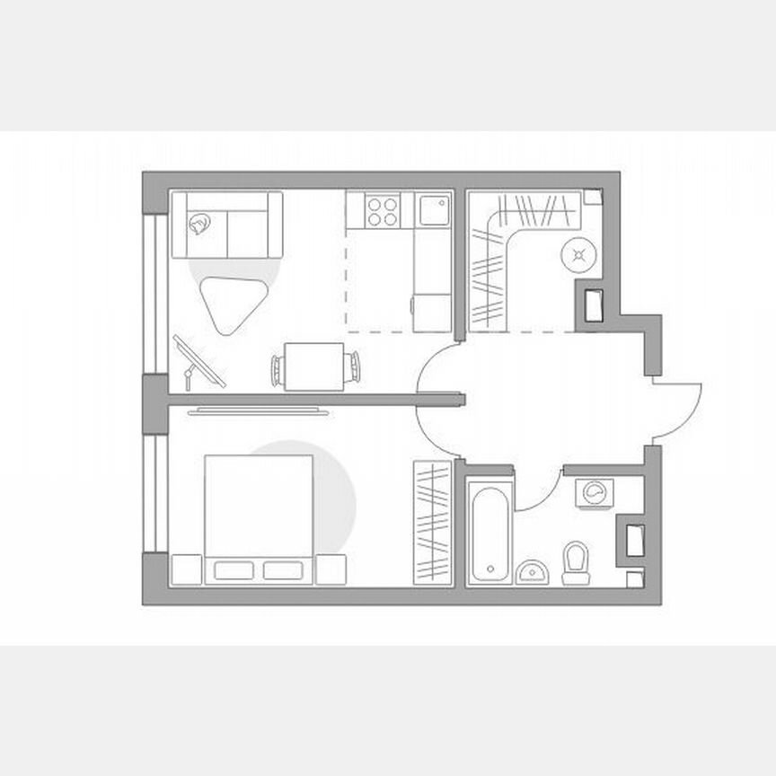 1-к. квартира, 38,7 м², 9/25 эт.