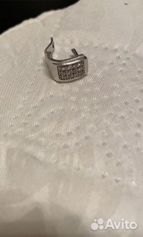 Серьги из белого золота с брилиантами