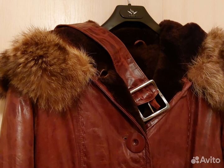 Женская кожаная дубленка