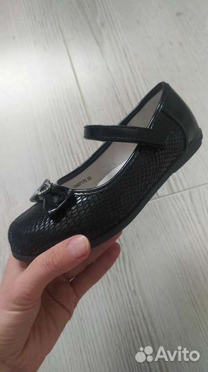 Туфли школьные для девочки черные 30