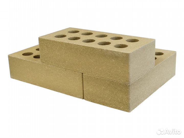 Кирпич облицовочный желтый