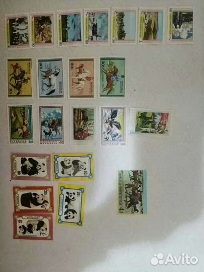 Марки Монголия серия монгол шуудан