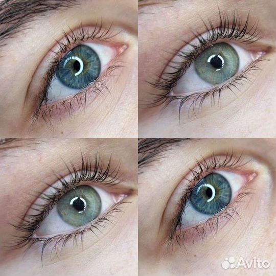 Ламинирование ресниц и оформление бровей