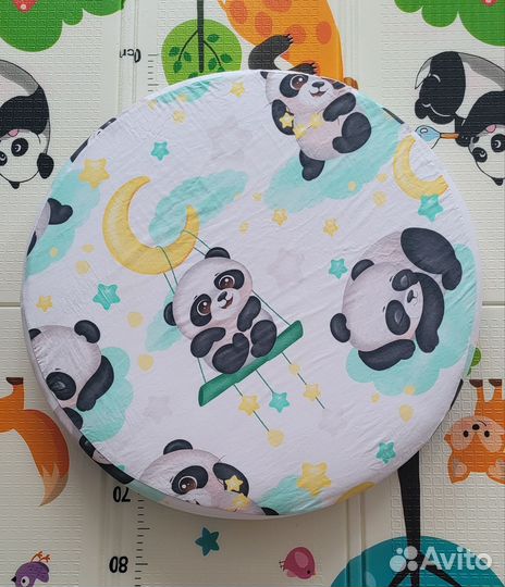 Матрас в круглую кроватку