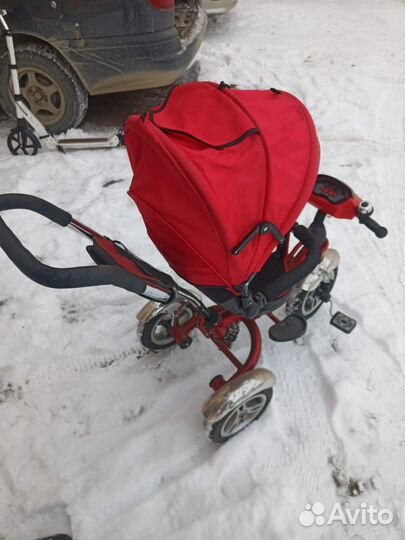 Детский велосипед с ручкой бу