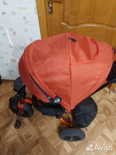 Детский трехколесный велосипед-коляска